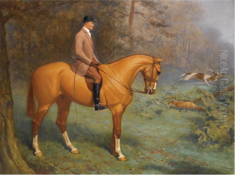 Breaking Cover Oil Painting by Basil J. Nightingale