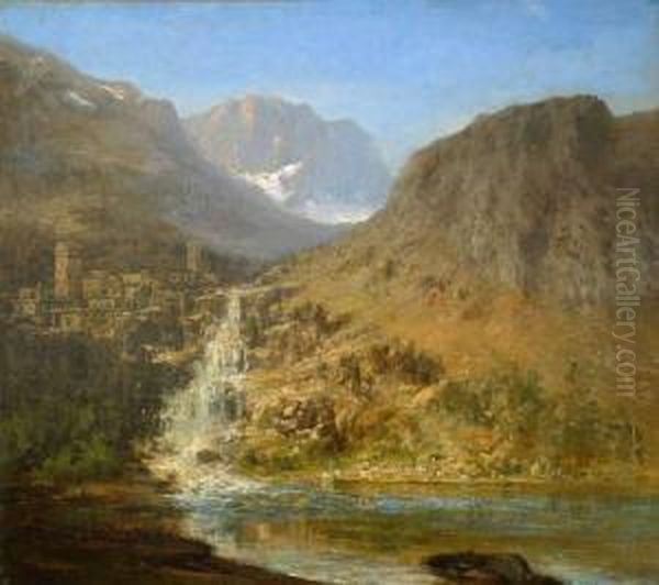 Krimm Oil Painting by Ilja Nikolajevith Zankovski