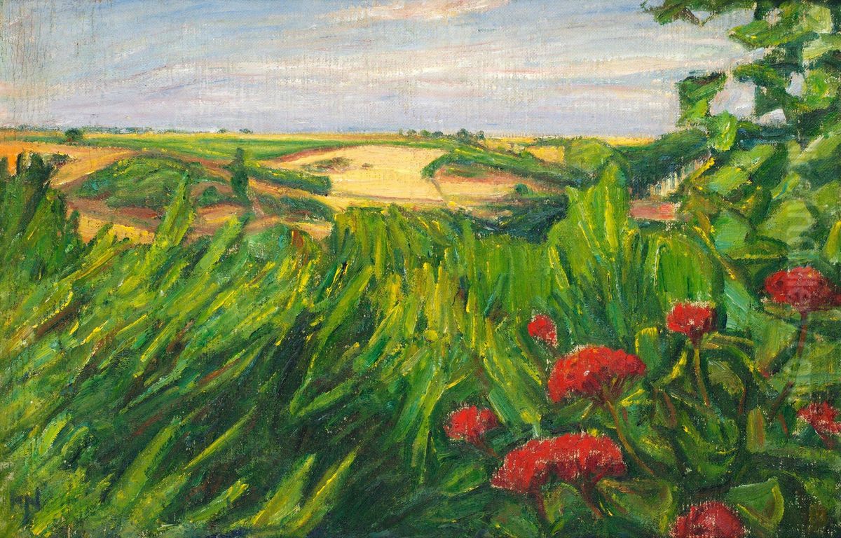 Provins, Utsikt Fran Klosterterassen Oil Painting by Karl Nordstrom