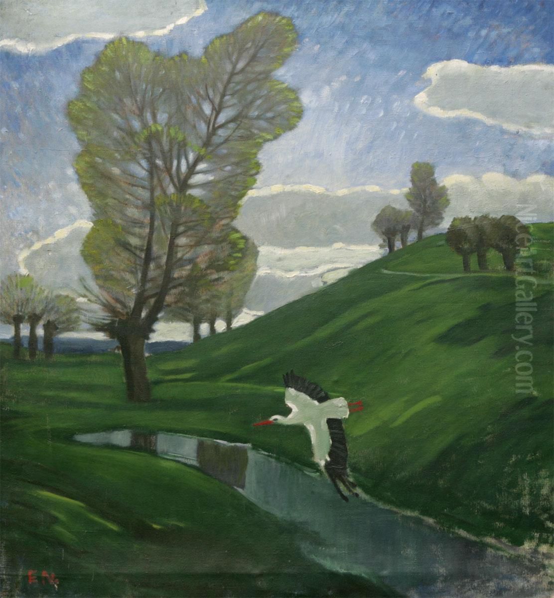 Paskafton Oil Painting by Ernst Norlind