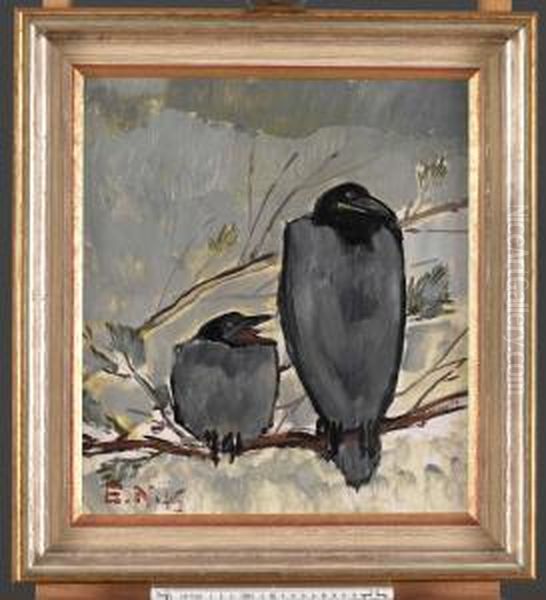 Moderskapets Lycka Och Kval Oil Painting by Ernst Norlind