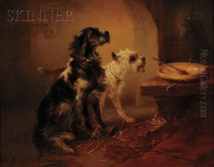 Mealtime Oil Painting by Zacharias Noterman