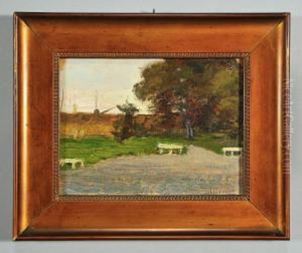 Scorcio Del Porto Di Genova Oil Painting by Eugenio Olivari