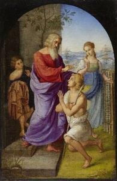 Die Ruckkehr Des Verlorenen Sohnes Oil Painting by Friedrich Olivier