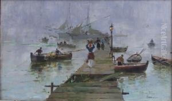 Florencia Oil Painting by Blas Olleras y Quintana