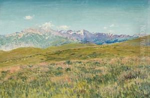 Alta Montagna Oil Painting by Giuseppe Omio
