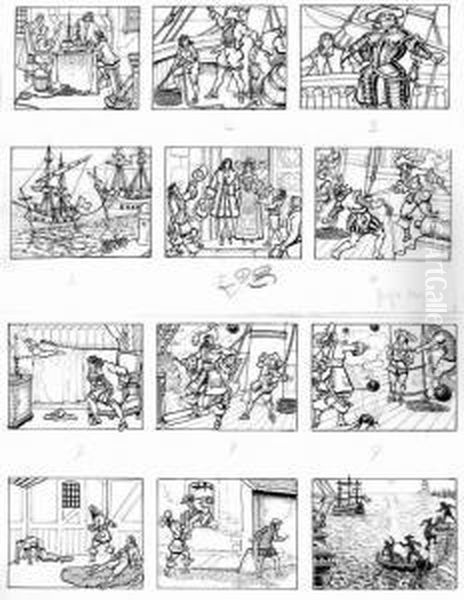 jean Bart Oil Painting by Georges Omry