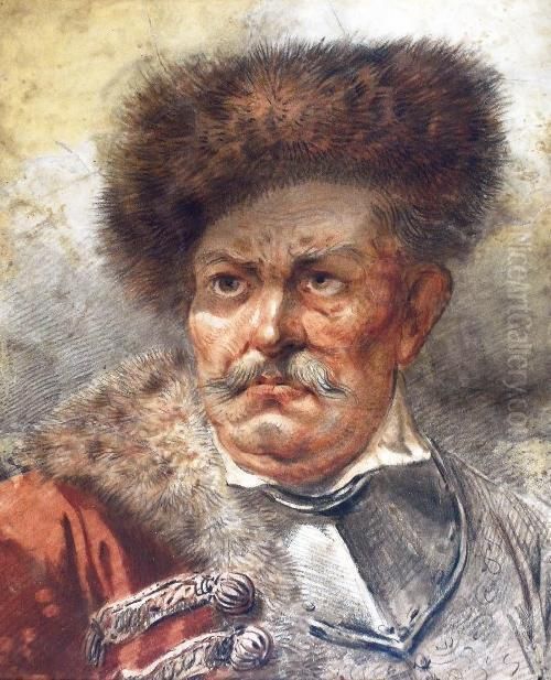 Portret Szlachcica Oil Painting by Aleksander Orlowski