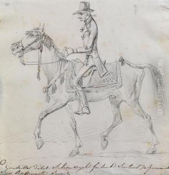 Herr Sch Oil Painting by Alexander Ossipovitch Orlovsky