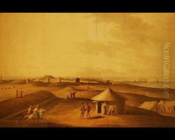 A Viewof The Ancient City Of Alexandria Oil Painting by Orme, Edward