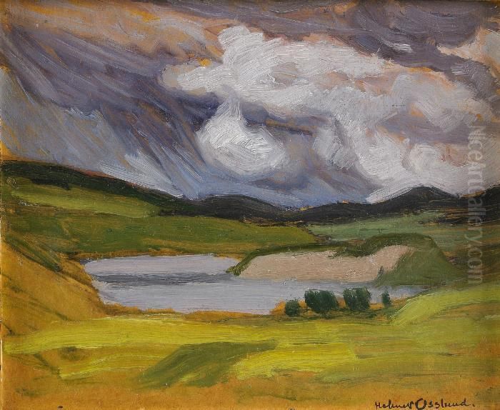 Landskap Oil Painting by Helmer Osslund