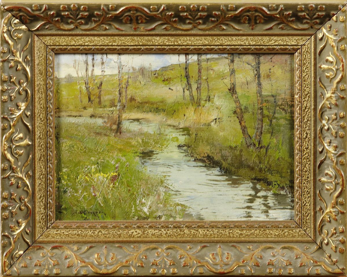 Alandskap Oil Painting by Arvid Ostrom