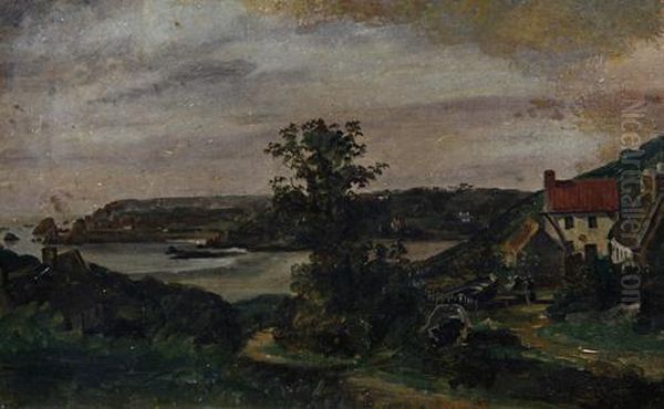 St Brelade's Bay, Jersey Oil Painting by Philip John Ouless