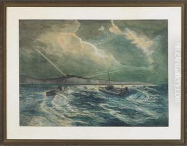 The Dover Patrol Oil Painting by William Outhwaite