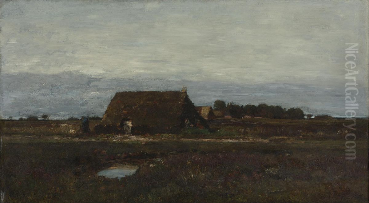 The Edge Of The Village Oil Painting by Laszlo Paal