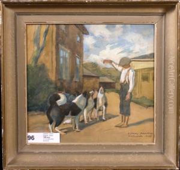 Untitled Oil Painting by Oskari Paatela