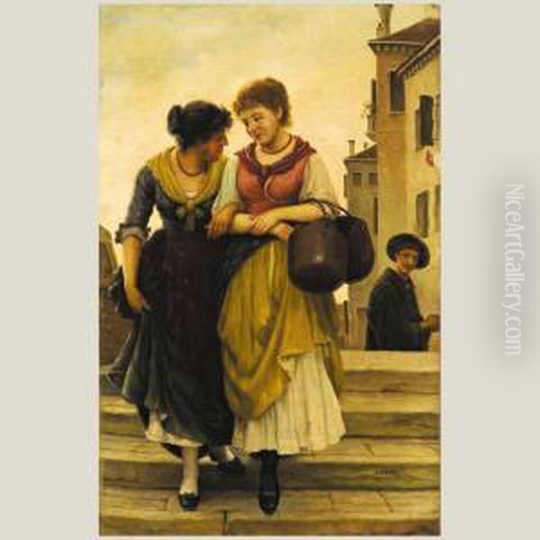 Dos Mujeres Oil Painting by Camille Aflred Pabst