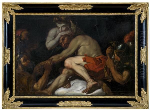 Sansone E Dalila Oil Painting by Paolo Pagani