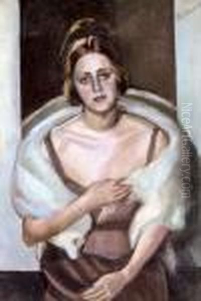 Holgy Tukor Elott Oil Painting by Istvan Pal