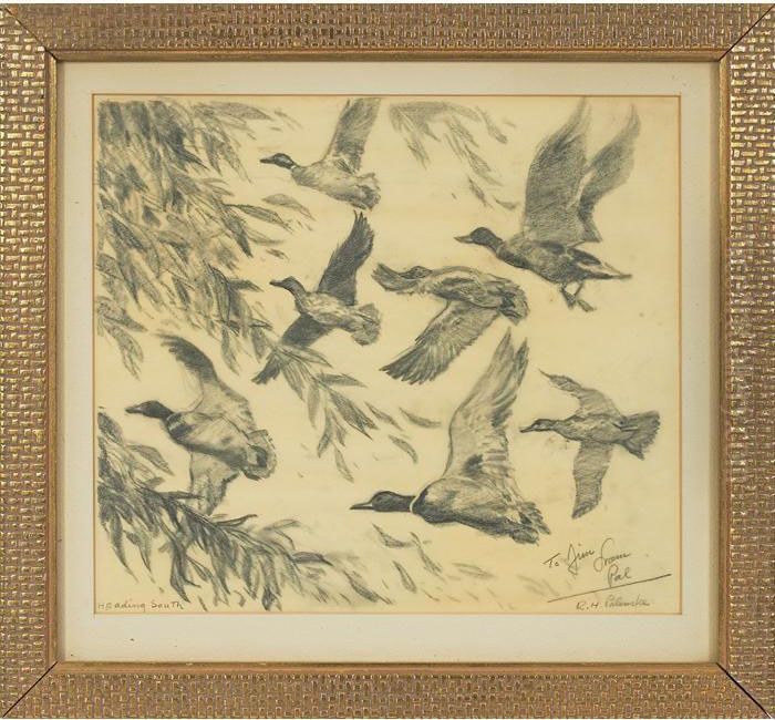 Heading South Oil Painting by Reinhold H. Palenske