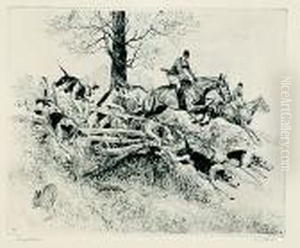 Temptation Il Aic Ny Oil Painting by Reinhold H. Palenske