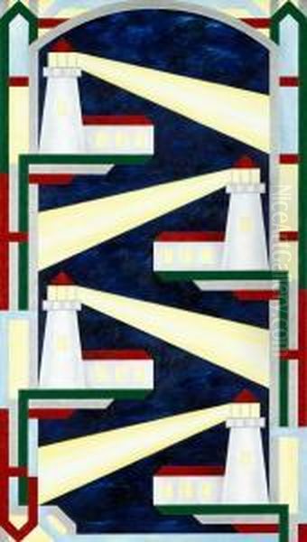 Lands End Oil Painting by Richard Paling