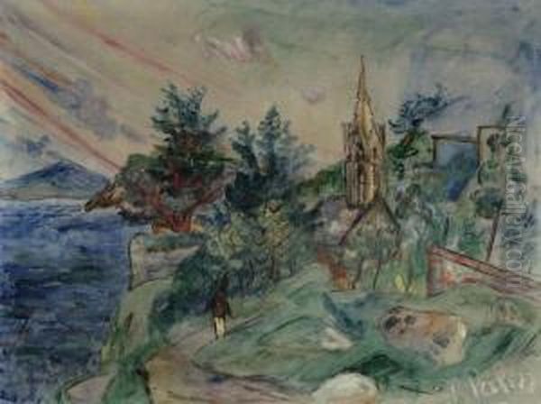 Kustenlandschaft Oil Painting by Richard Paling