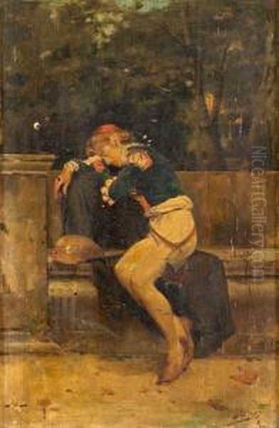 Figura Maschile Cinquecentesca Oil Painting by Joaquin Pallares y Allustante