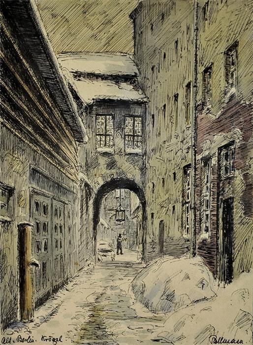 Winterliche Ansicht Oil Painting by Kurt Pallmann