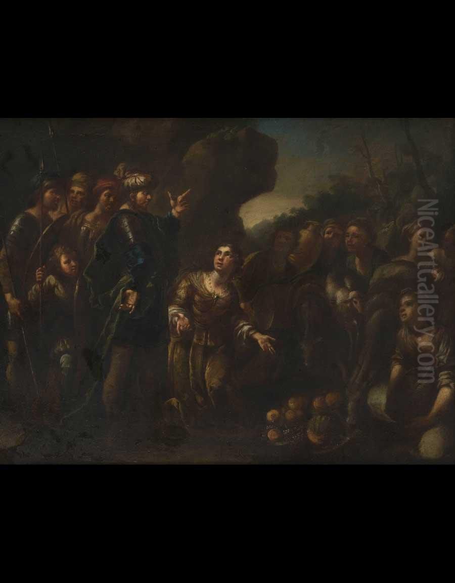 Soggetto Biblico Oil Painting by Giuseppe Palmieri