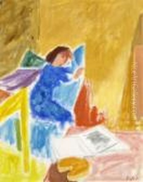 Ruhende. Oil Painting by Joszef, Josef Pandur