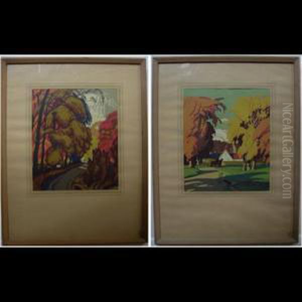 Country Road Oil Painting by Lawrence Arthur C. Panton