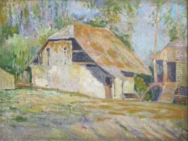 Casa La Tara Oil Painting by Tache Papatriandafil