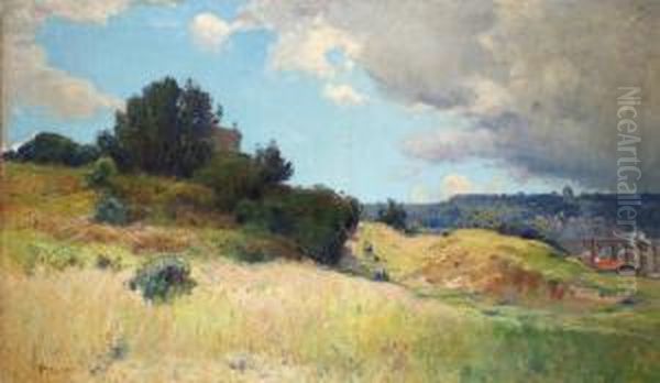 Vue De Meudon Oil Painting by Jean Constant Pape