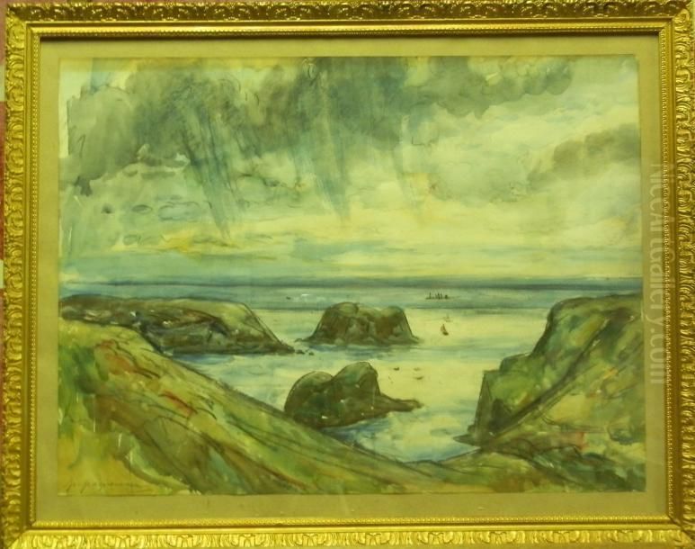 Bord De Mer Oil Painting by Paul Paquereau