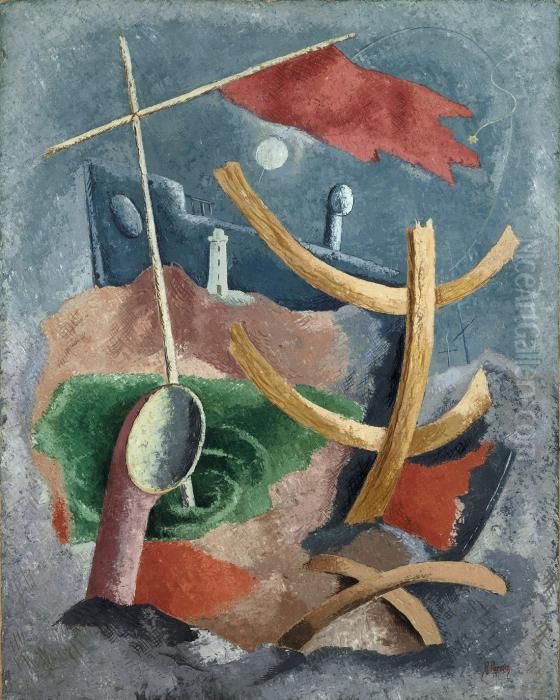 Ohne Titel Oil Painting by Rene Herbert Renato Paresce