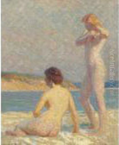 Bathers Oil Painting by Lawton Silas Parker