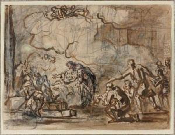 L'adoration Des Bergers Oil Painting by Joseph Parrocel