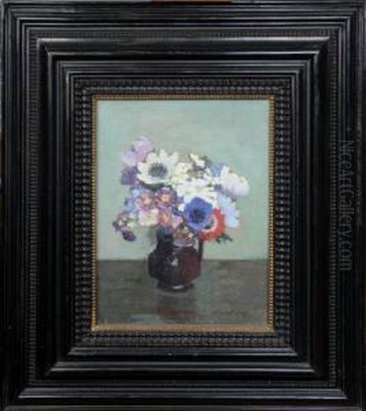 Spring Flowers. Oil Painting by Annie St. John Partridge