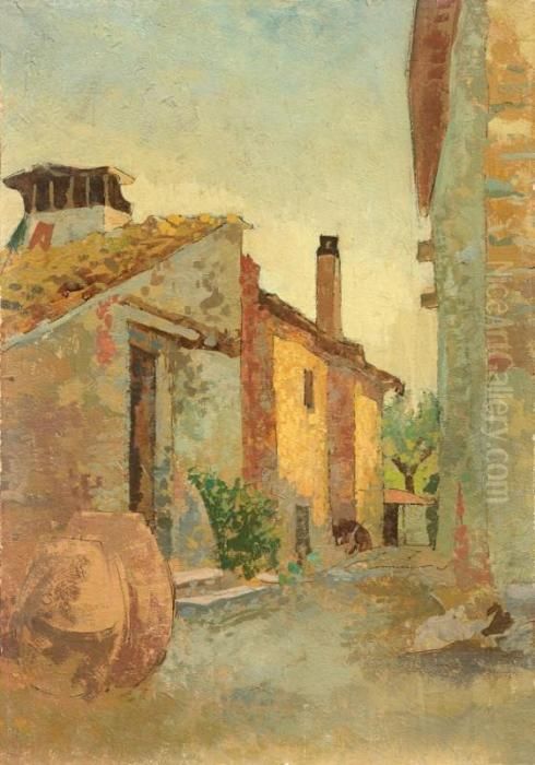 Casolari Oil Painting by Carlo Passigli