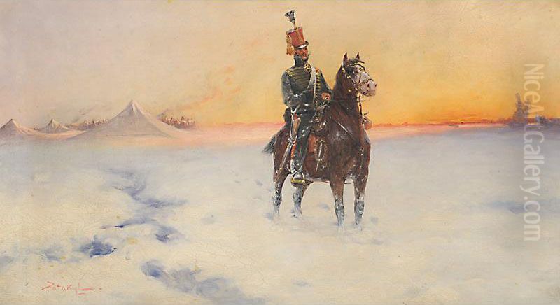 Ussaro Al Tramonto Oil Painting by Laszlo Pataky