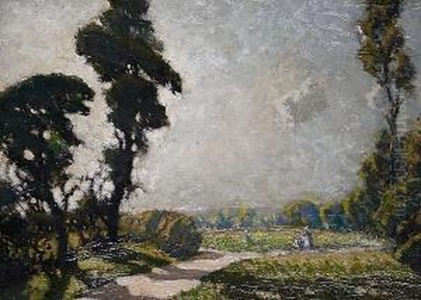 Landscape With Path Oil Painting by paul