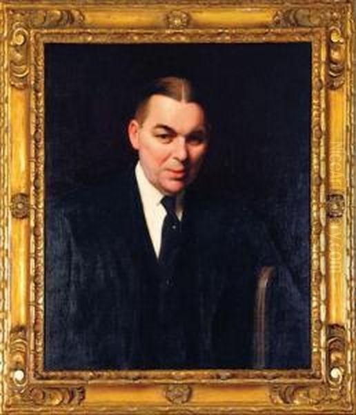 PortraitOf Charles Stuart Packard Oil Painting by William Macgregor Paxton