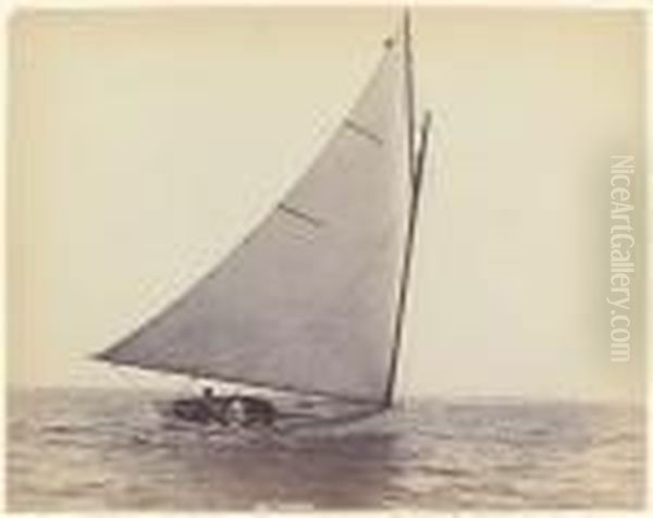 A Regatta Oil Painting by Henry C. Peabody