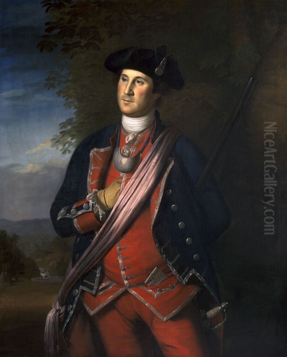 Portrait Of George Washington Oil Painting by Charles Willson Peale