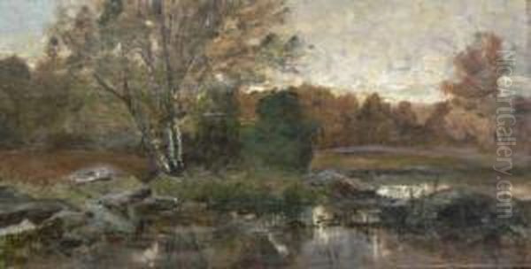  Mare EnSous-bois  Oil Painting by Gaston Pelouse