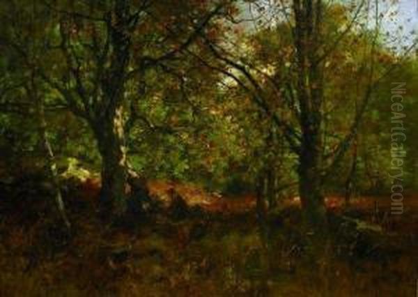 La Ramasseuse De Fagots Oil Painting by Leon Germain Pelouse