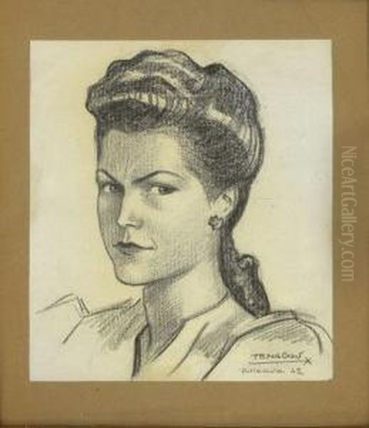 Retrato De Jovencita Oil Painting by Rafael Penagos Zalabardo