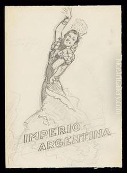 Imperio Argentina Oil Painting by Rafael Penagos Zalabardo