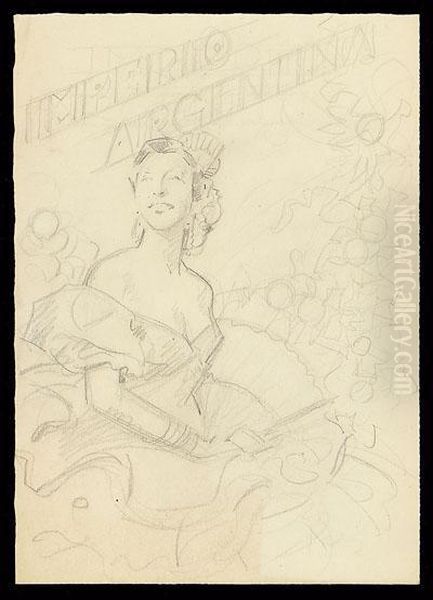 Imperio Argentina Oil Painting by Rafael Penagos Zalabardo